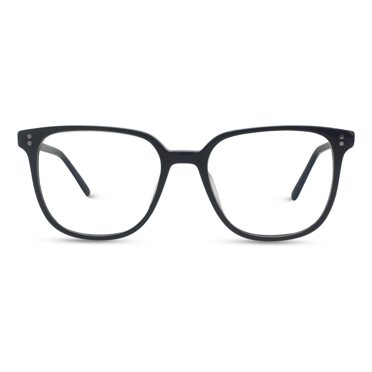 black plastic eyeglasses