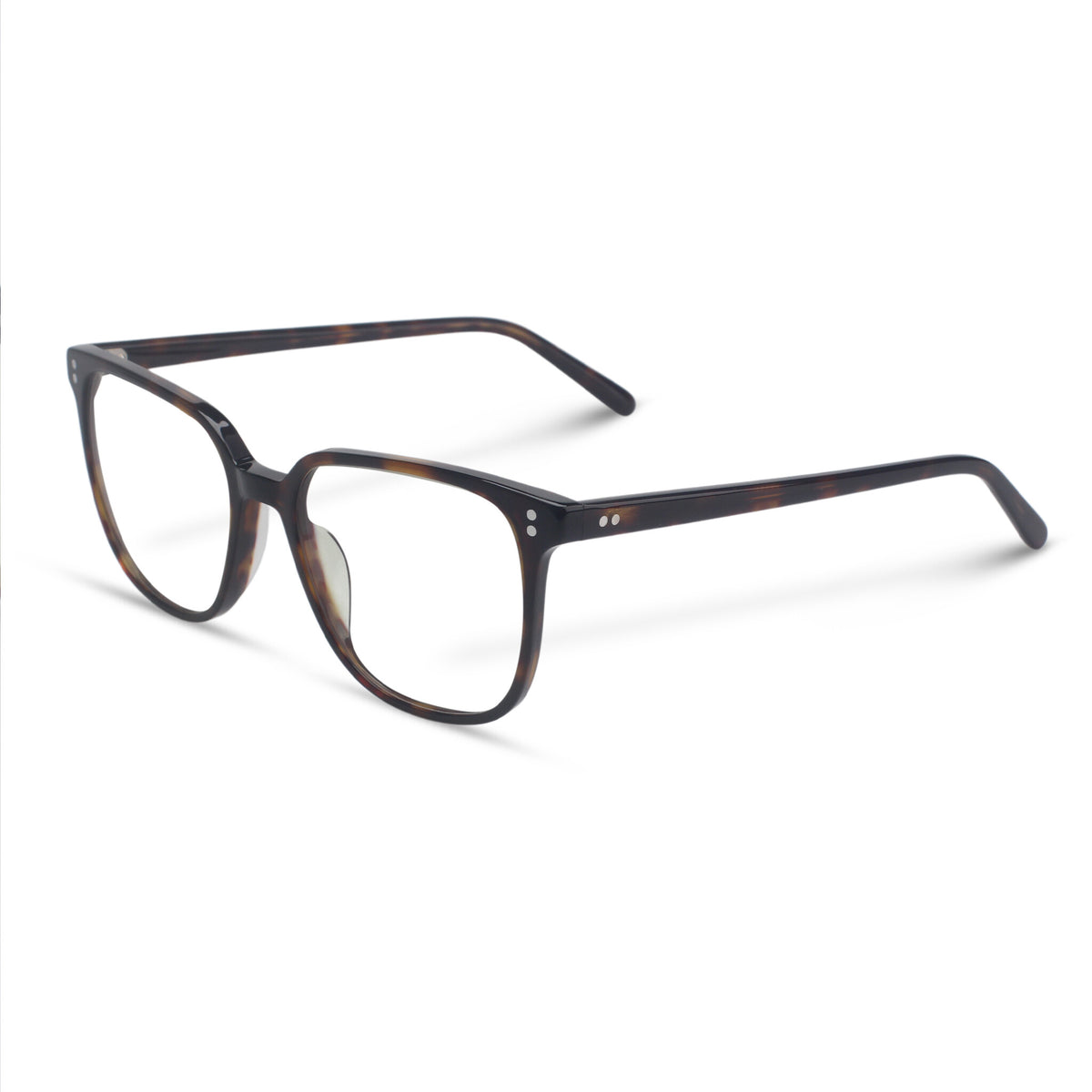 brown tortoise plastic eyeglasses