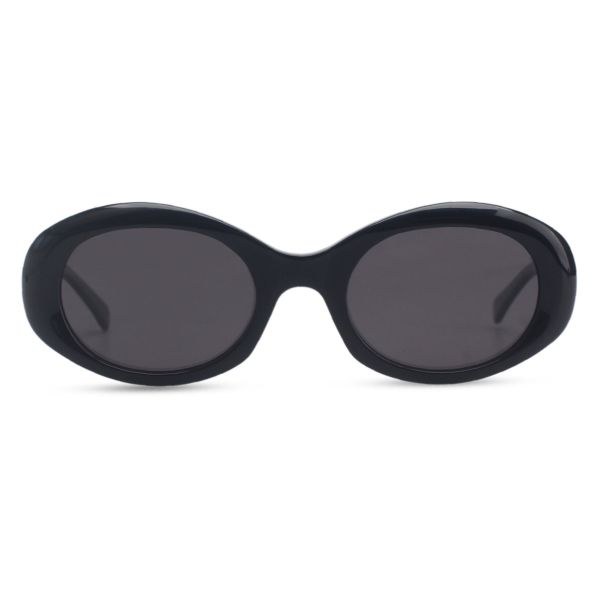 Oval black sunglasses