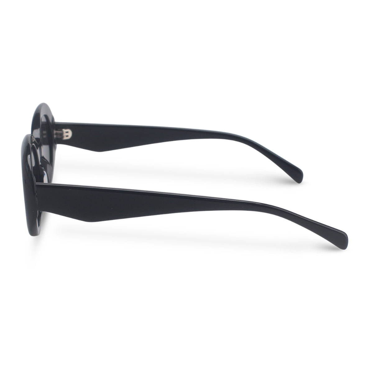 Oval black sunglasses