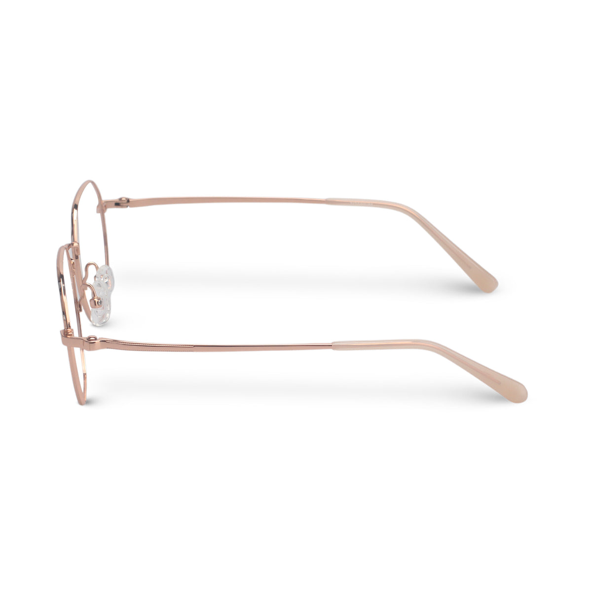 Minimal geometric titan pink eyeglasses