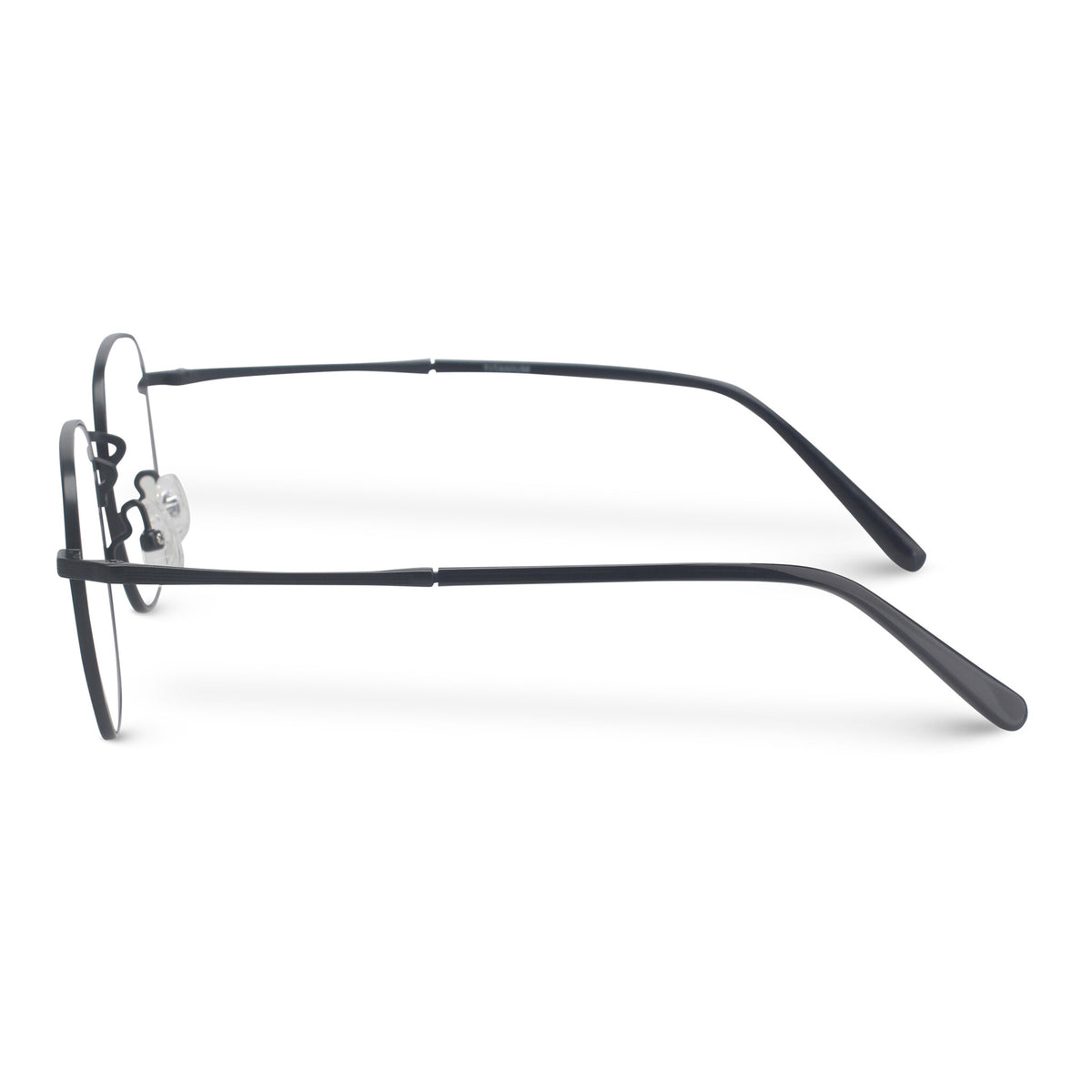 Minimal geometric black eyeglasses