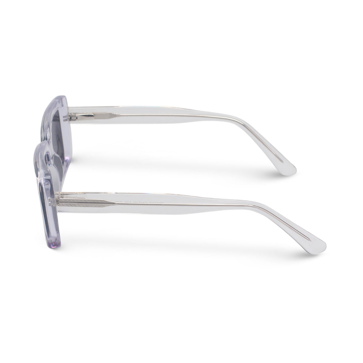 Stylish rectangle transparent sunglasses