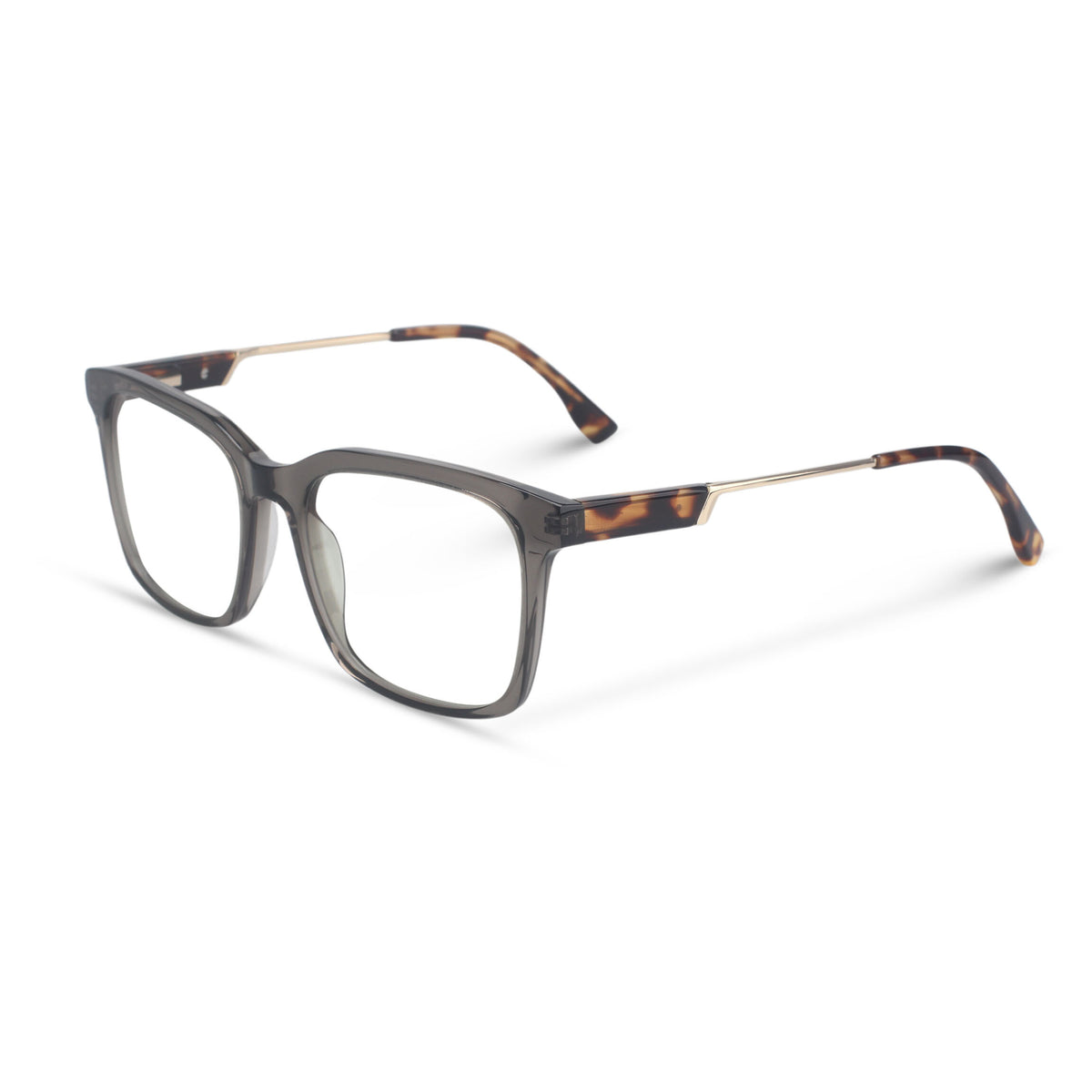 Classic square brown eyeglasses