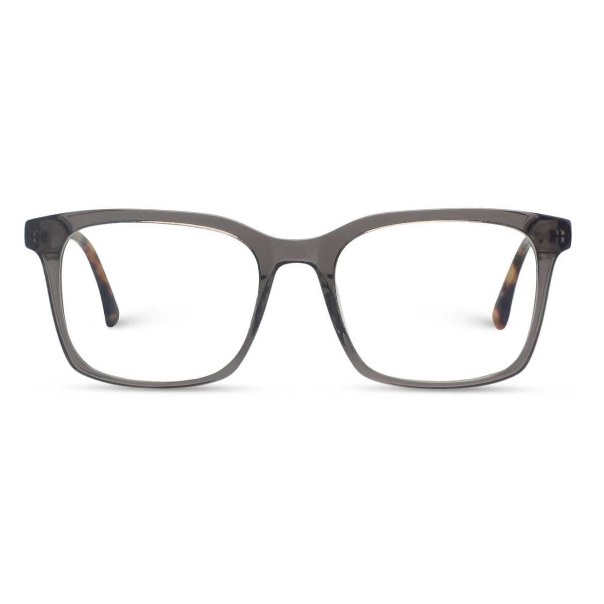 Classic square brown eyeglasses