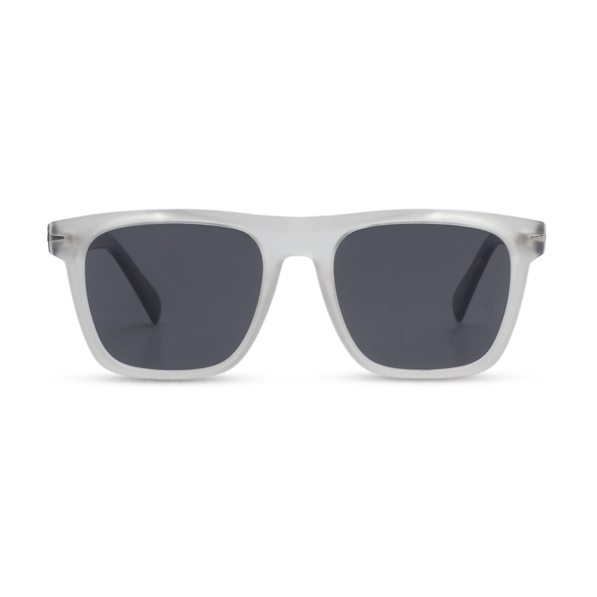 Classical square white and tortoise sunglasses