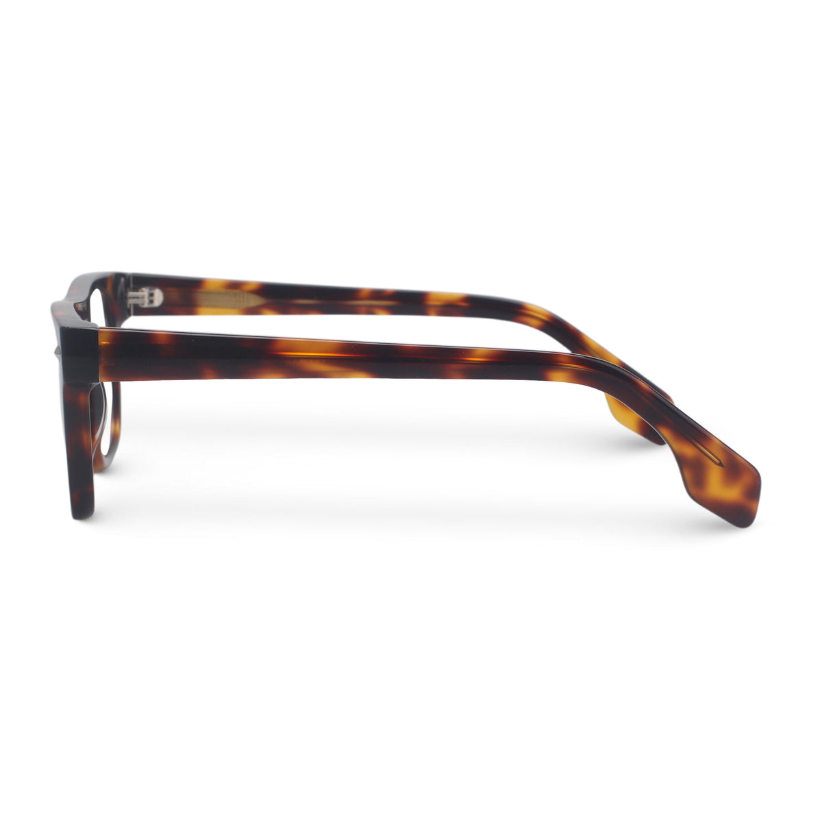 Bold square tortoise eyeglasses