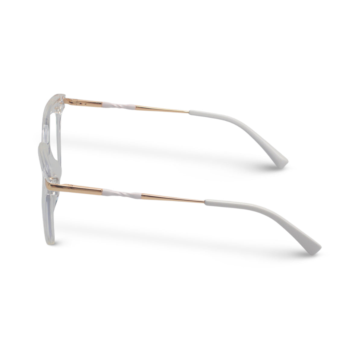Square transparent eyeglasses
