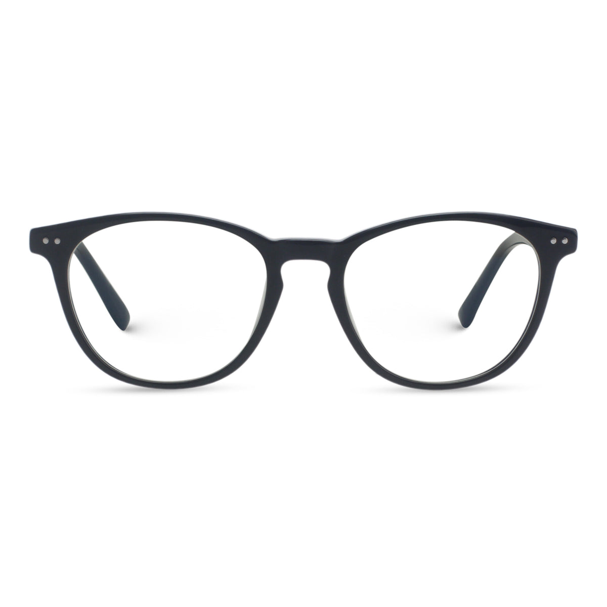Minimal square/round black eyeglasses