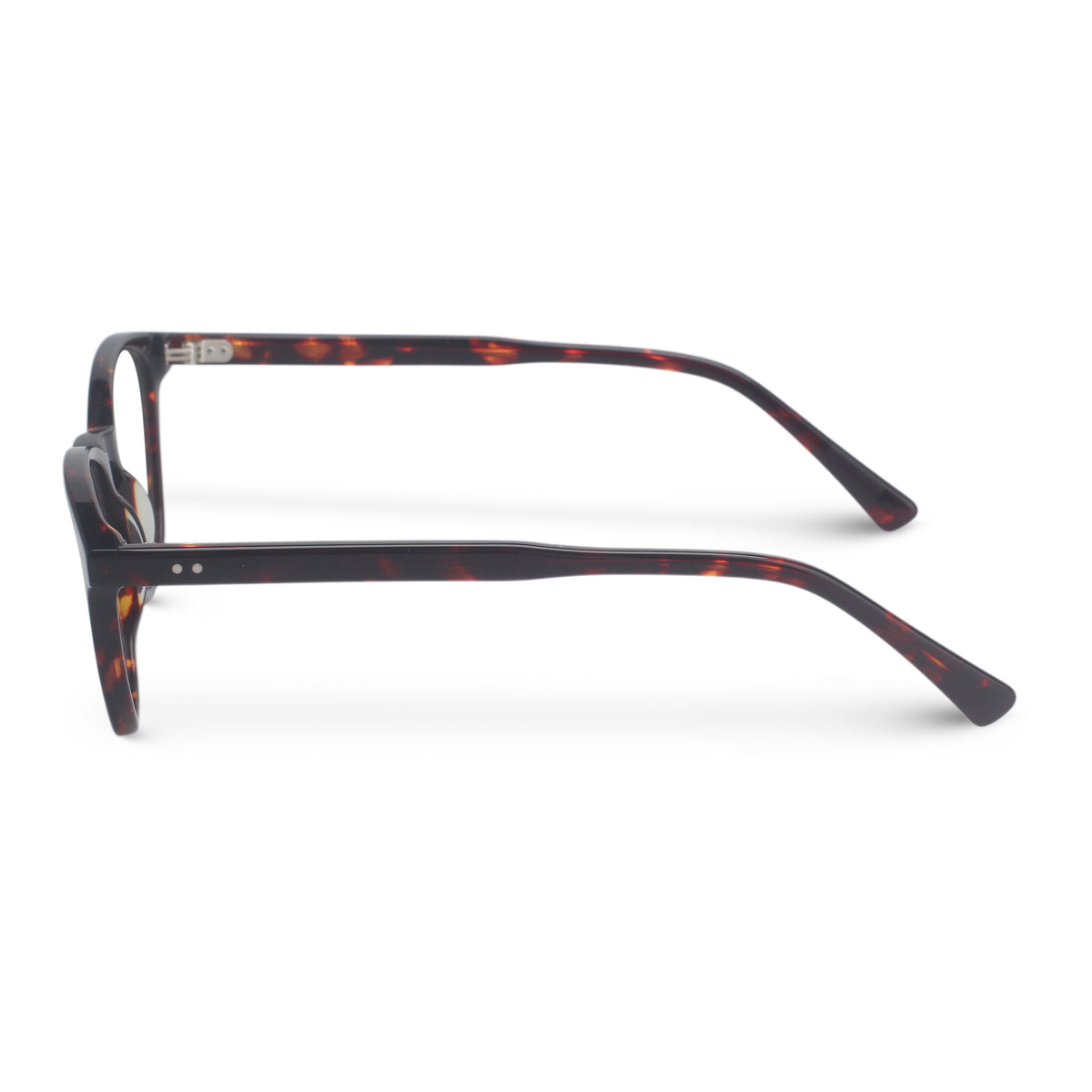 Minimal square/round tortoise eyeglasses