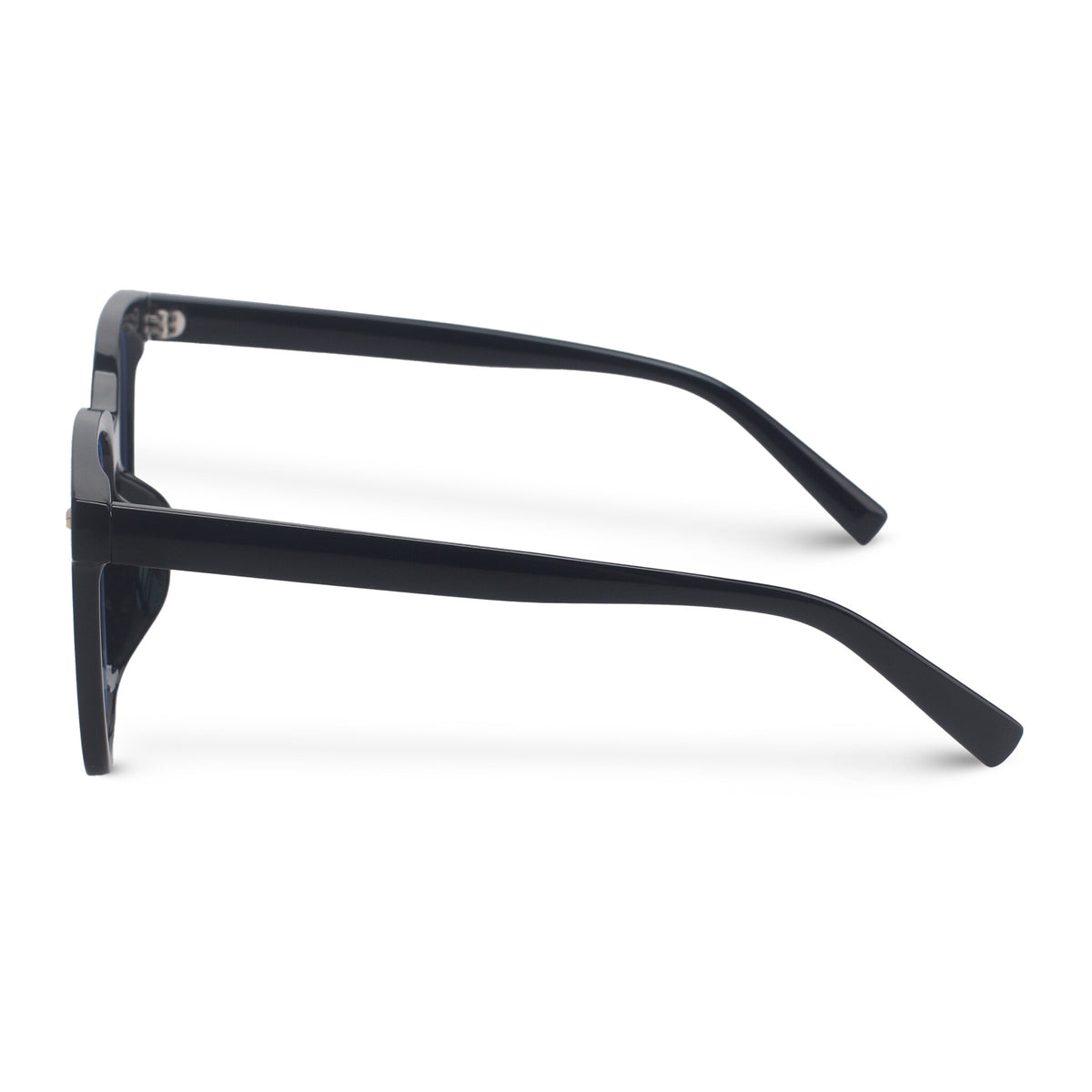 oversized square black eyeglasses