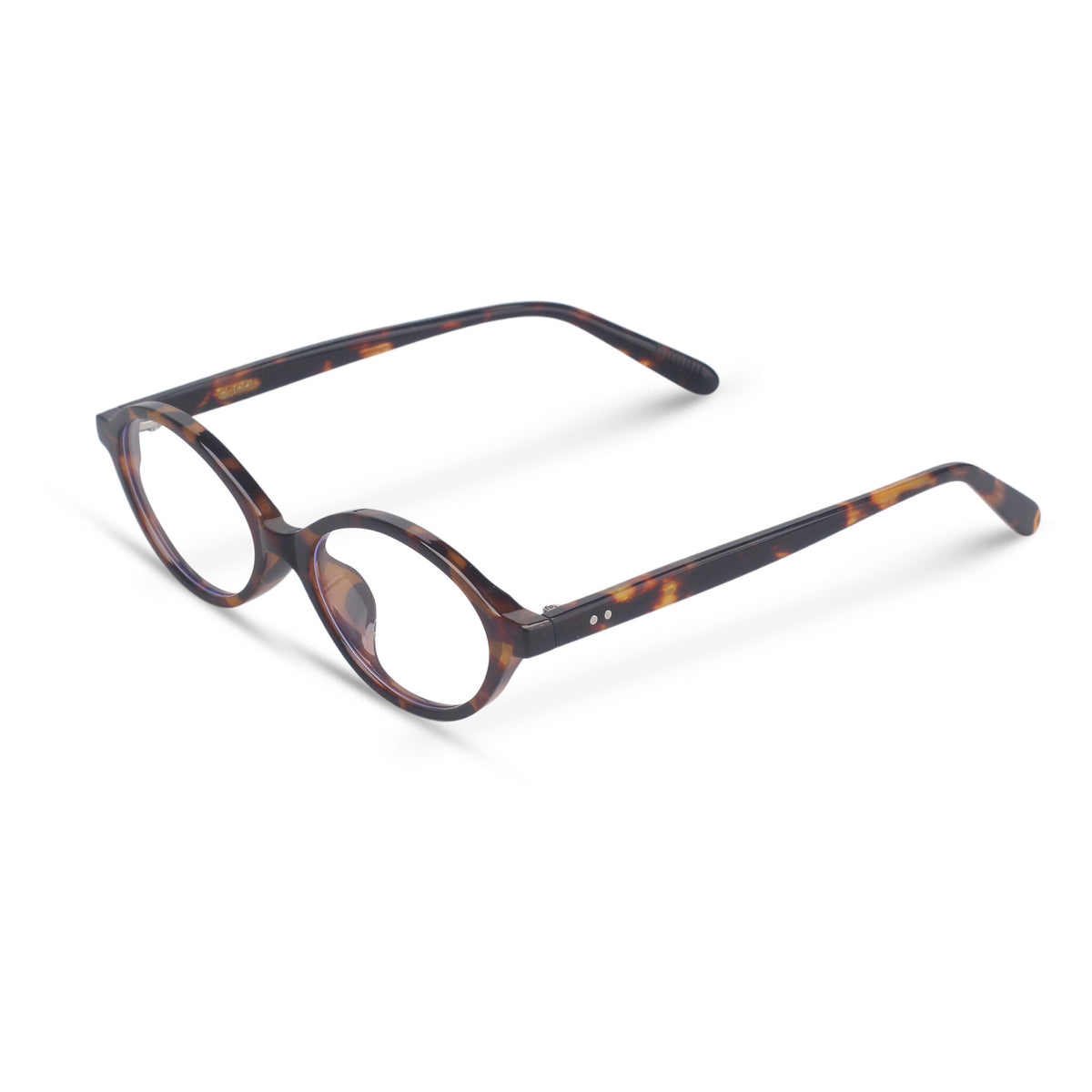 tortoise oval acetate eyeglasses
