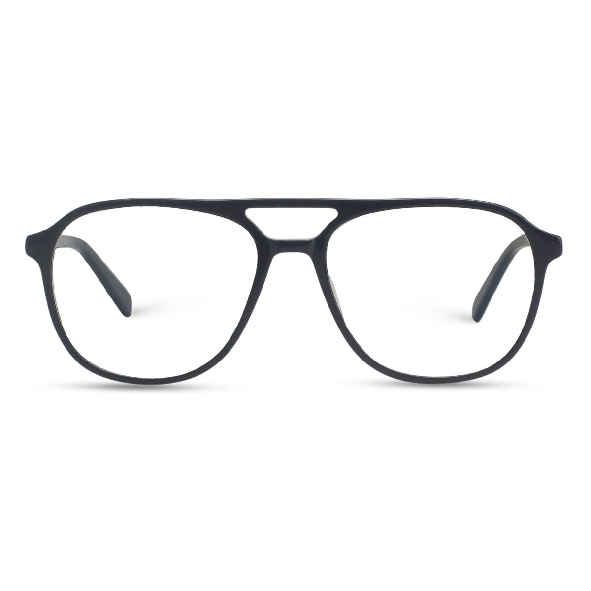 Dark grey aviator acetate eyeglasses