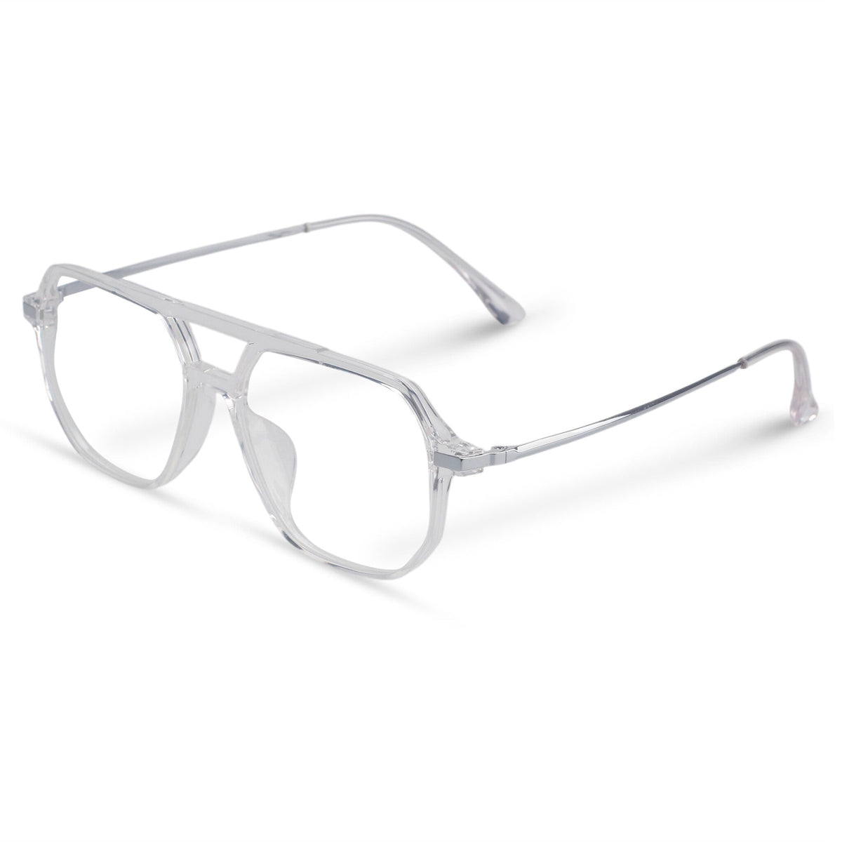 Aviator transparent eyeglasses 