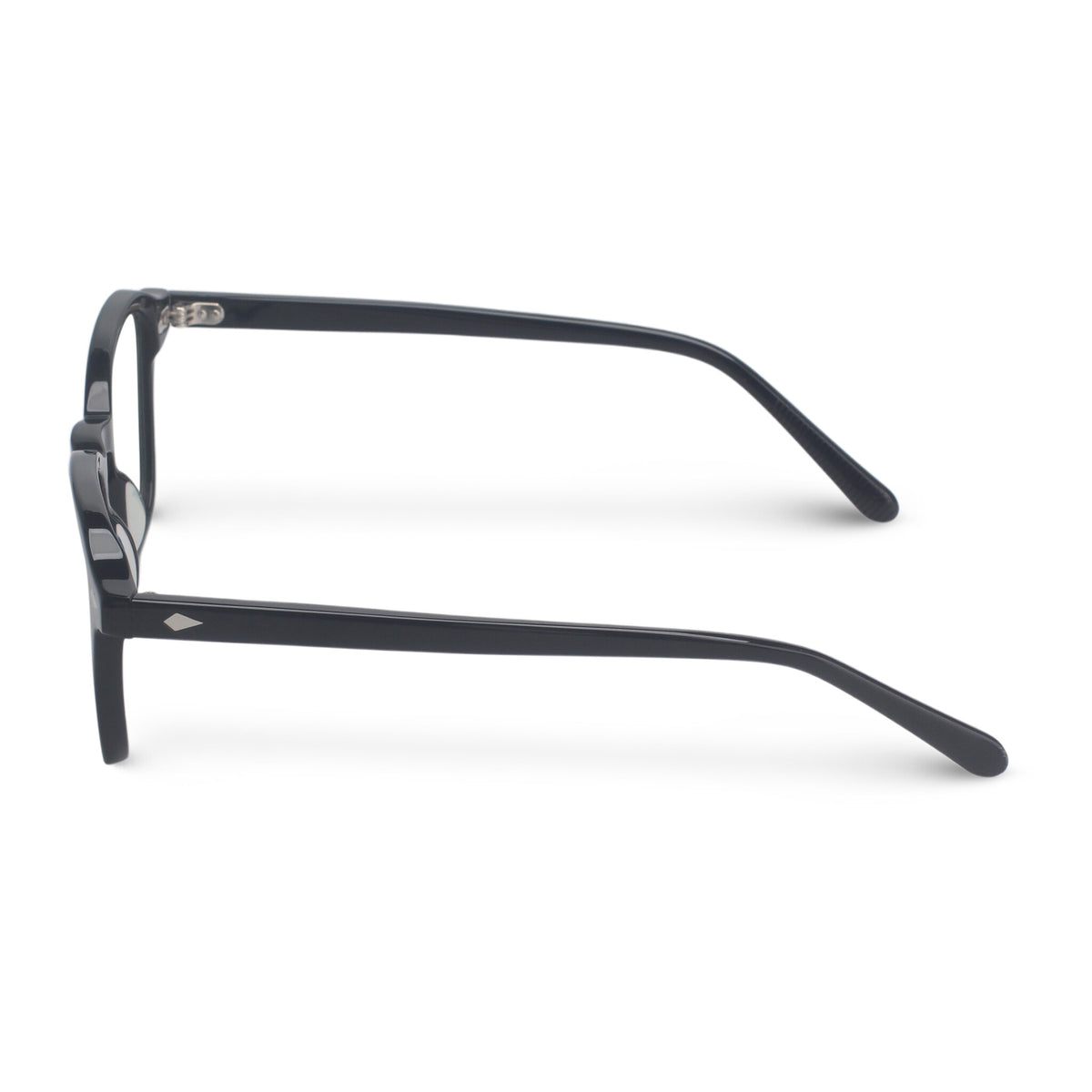 Black plastic eyeglasses