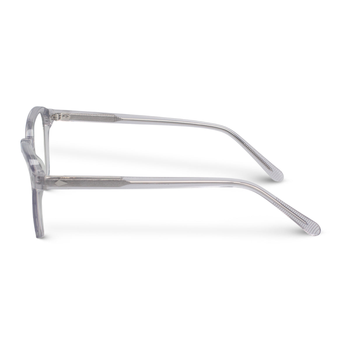 Clear transparent plastic eyeglasses