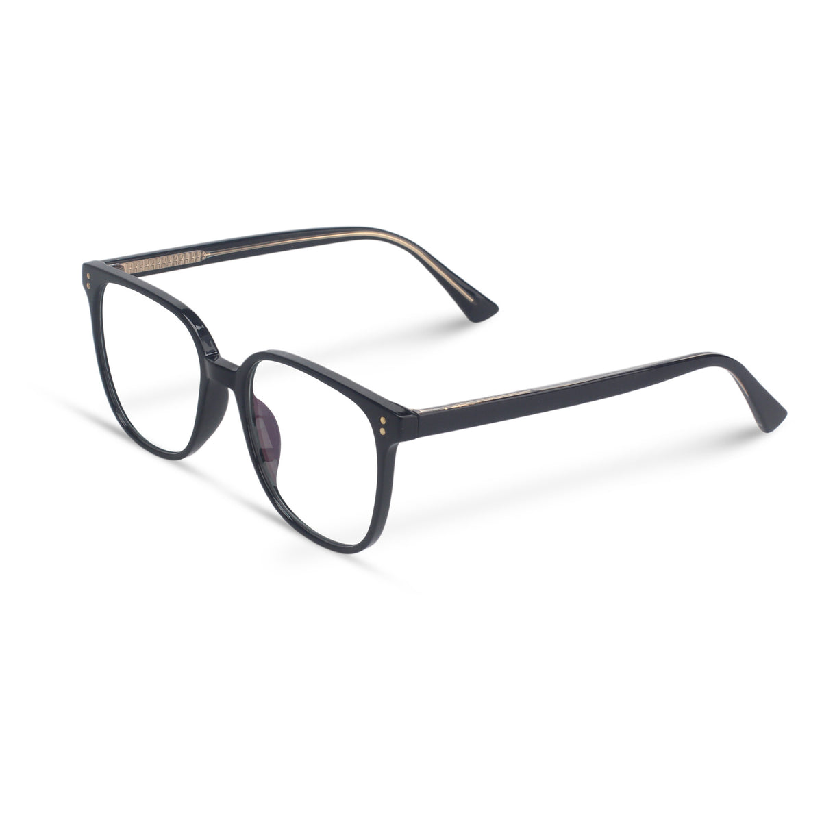 Classic square black eyeglasses 