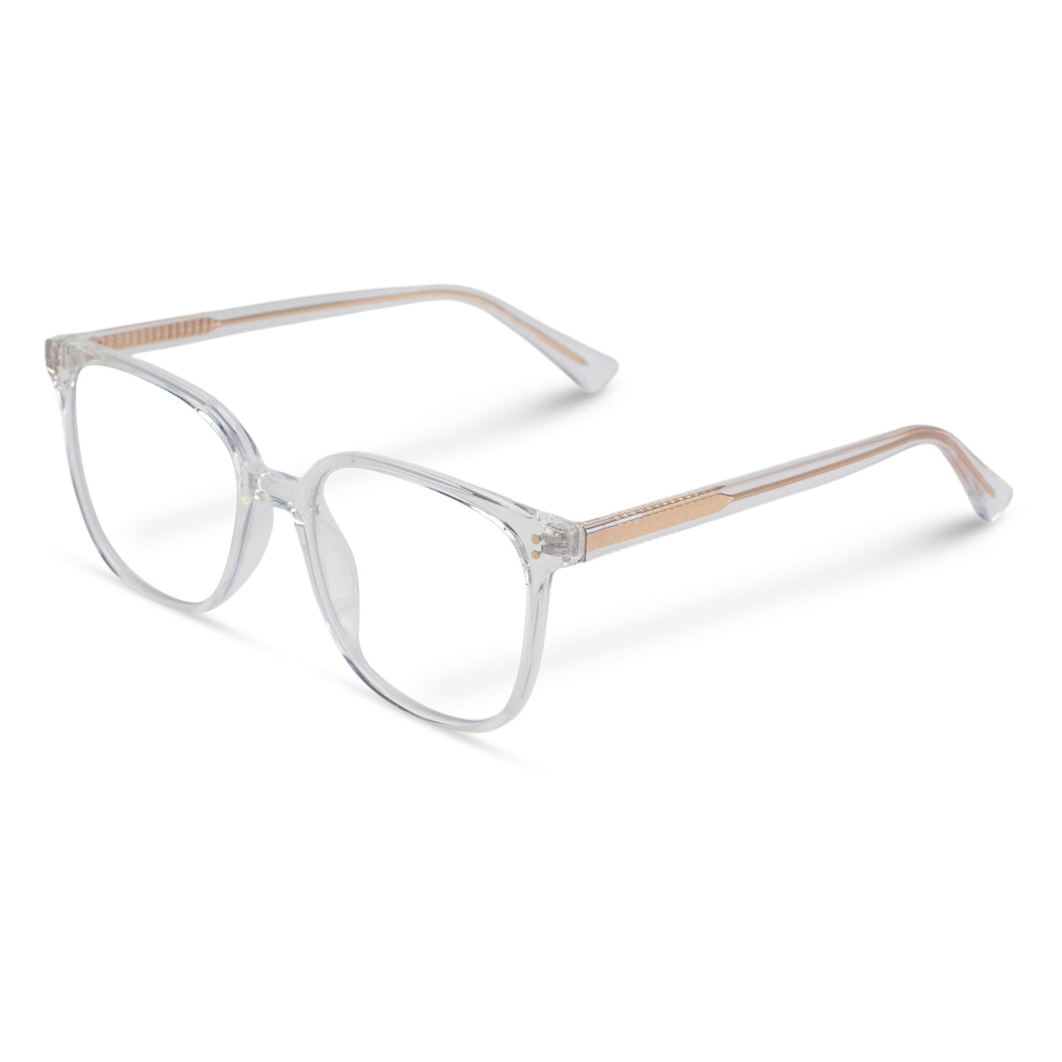 Classic square transparent eyeglasses 