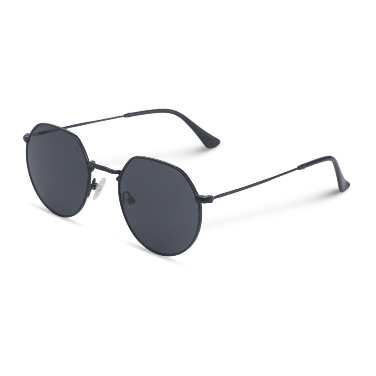 Geometric minimalistic black sunglasses