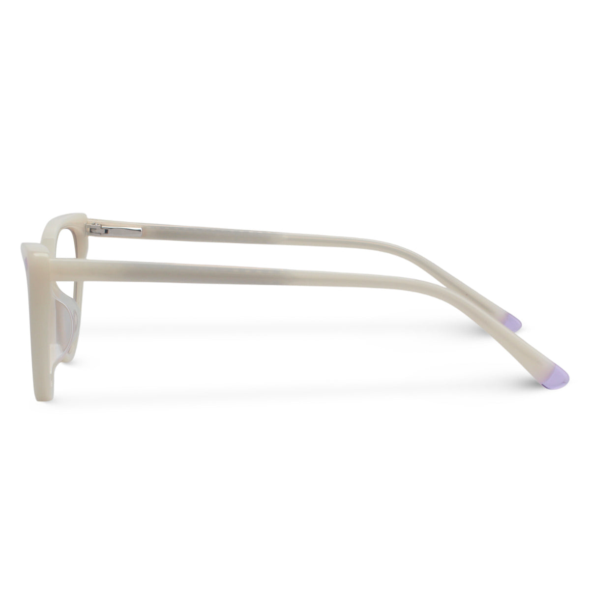 Kids white cat-eye eyeglasses