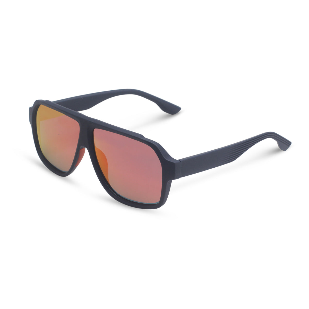 Oversized sport blue sunglasses