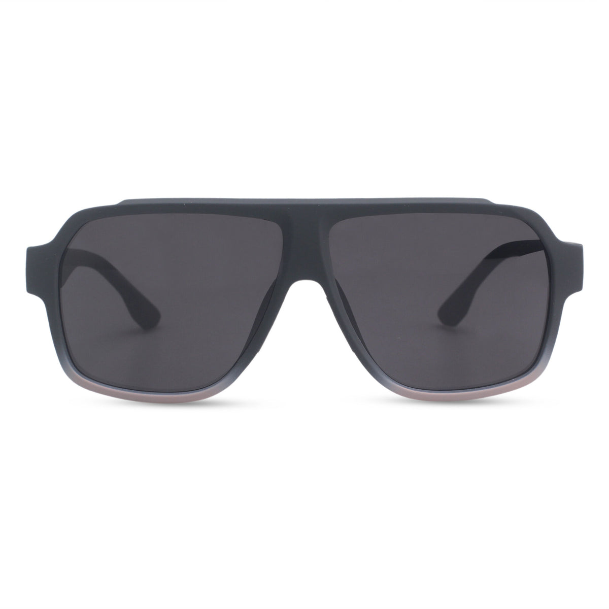 Oversized grey sport sunglasses