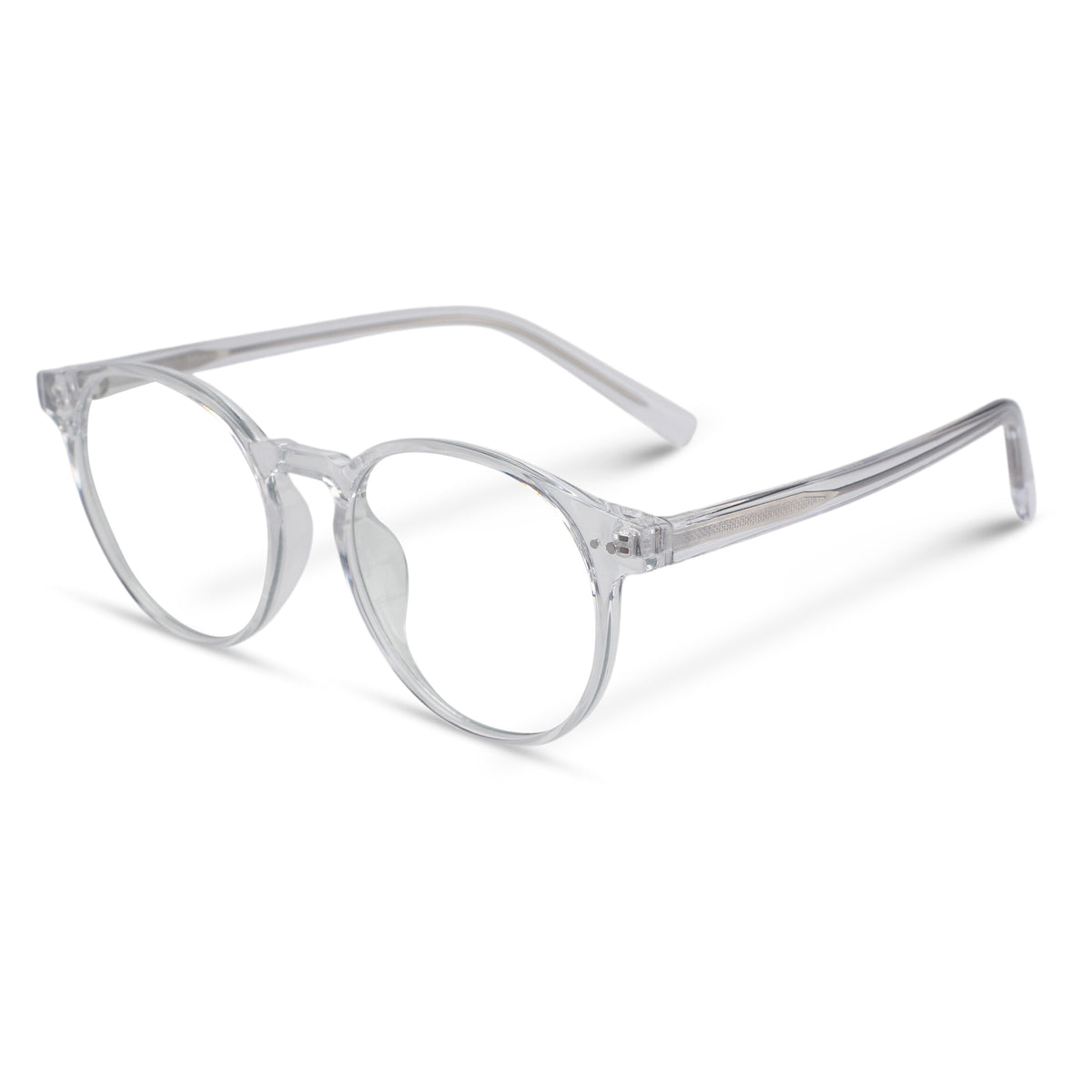 Classic round transparent eyeglasses