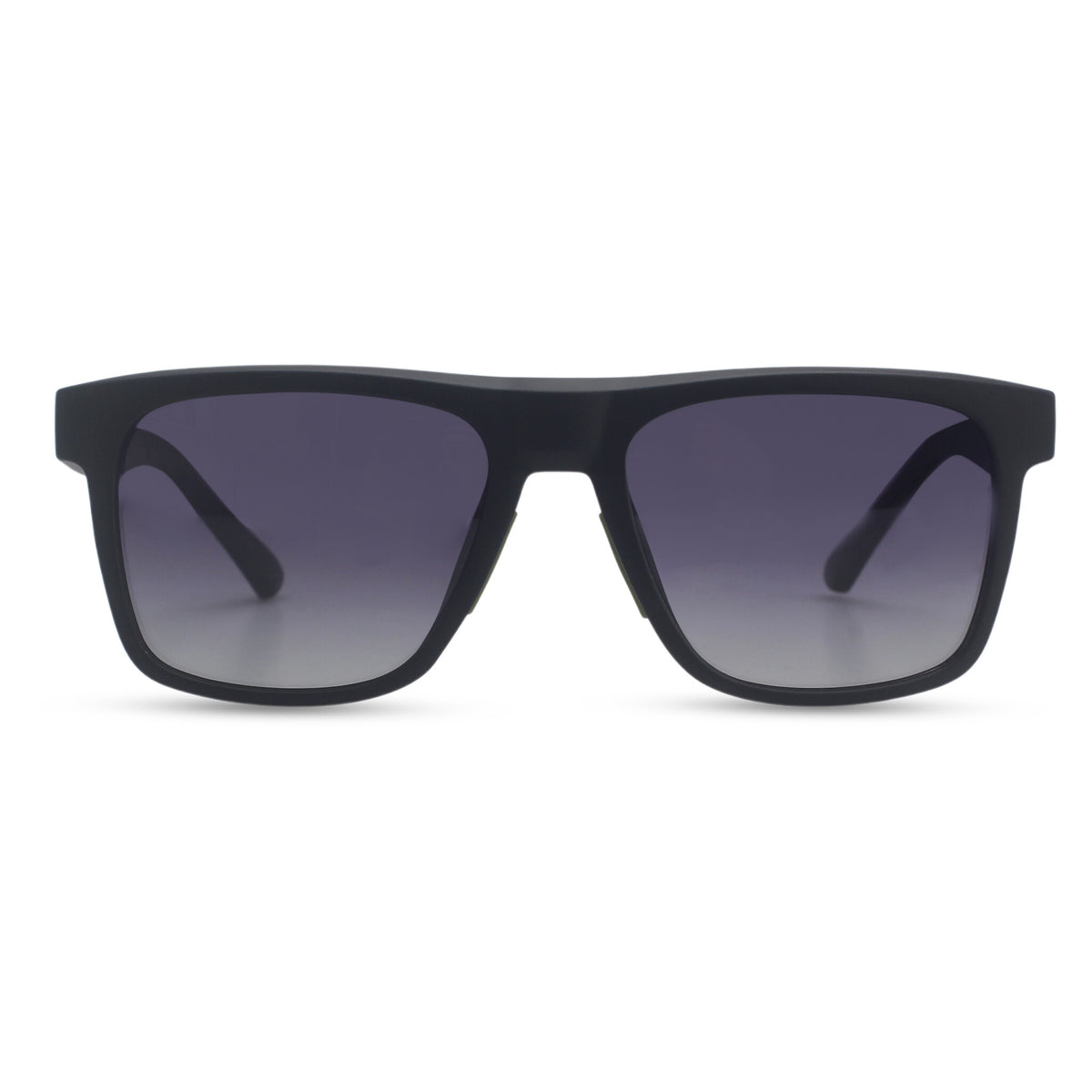 Square black sport sunglasses
