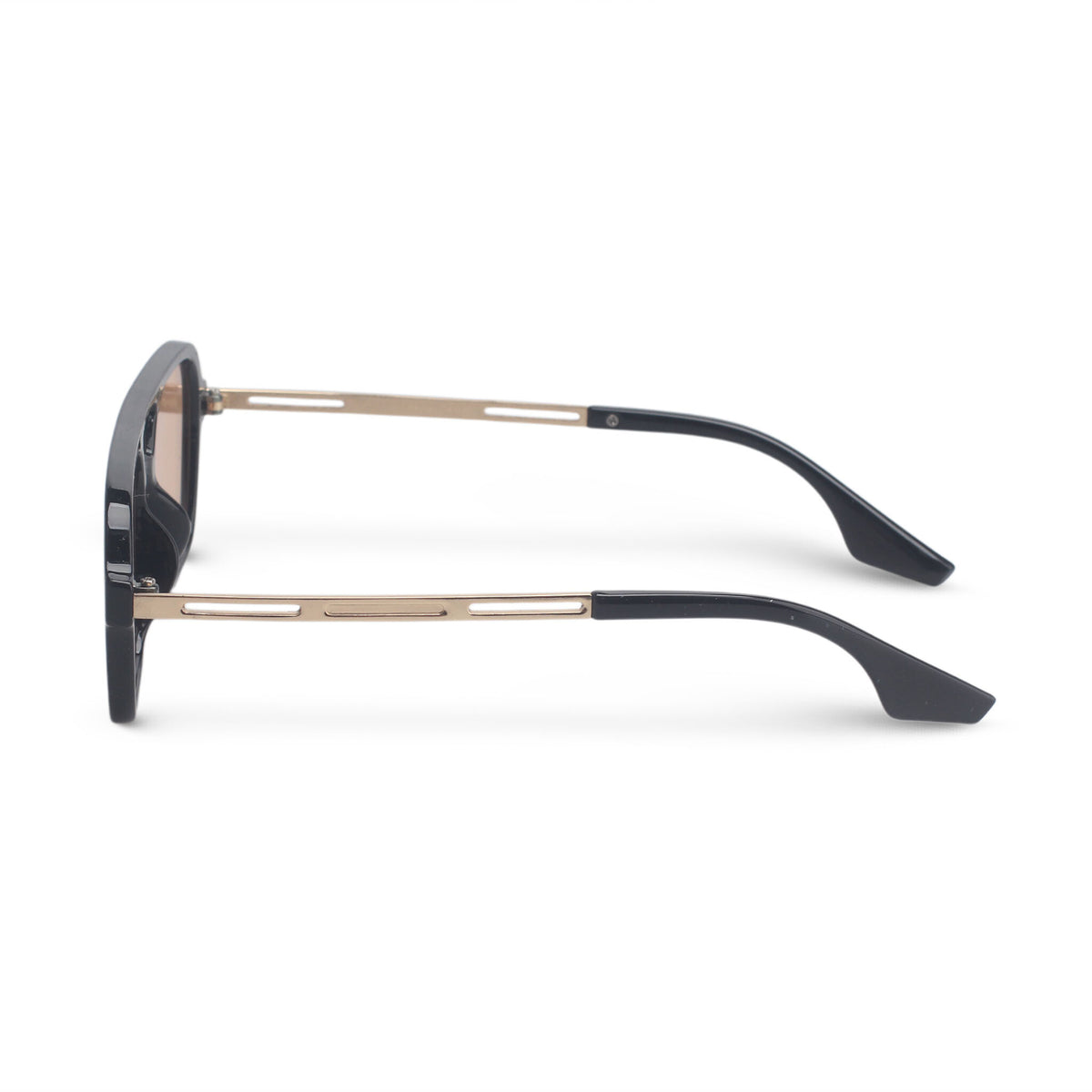 Classic black and orange aviator sunglasses